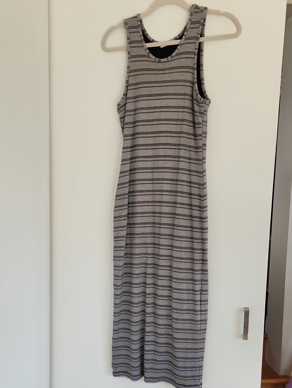 Marine Layer Black & White Striped Tank Dress